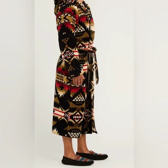 Pendleton Nehalem Cotton Velour Bathrobe NWOT - Picture 2 of 11